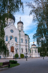 Fototapeta na wymiar Voronezh, Russia, September 2, 2022: Annunciation Cathedral in the early autumn