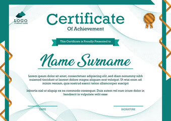 print-ready A4 size certificate template