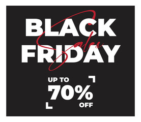 elegant design of Black Friday Sales text. dark abstract background. Social media illustration template for website and mobile website, email and newsletter, marketing