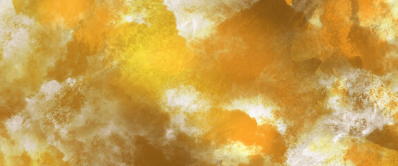 colorful orange fire unicorn girly grunge on paper texture. art paint blots background. fantasy fire light orange watercolor bokeh paper texture. beautiful grunge with dots. space for text.