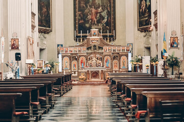 interior of church