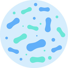 Probiotics bacteria logo design. Healthy nutrition ingredient for therapeutic