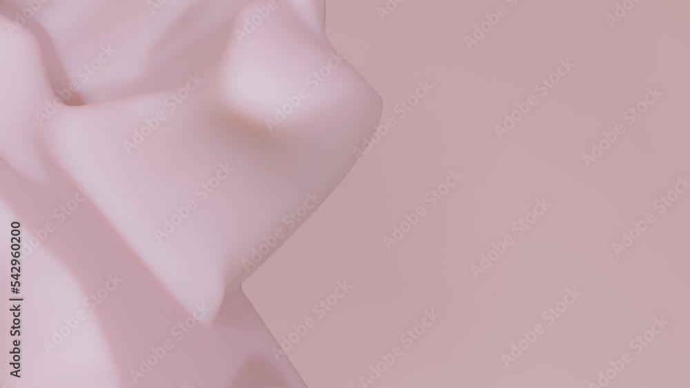 Poster the beige plane is deformed. looped animated background.. 3d render
