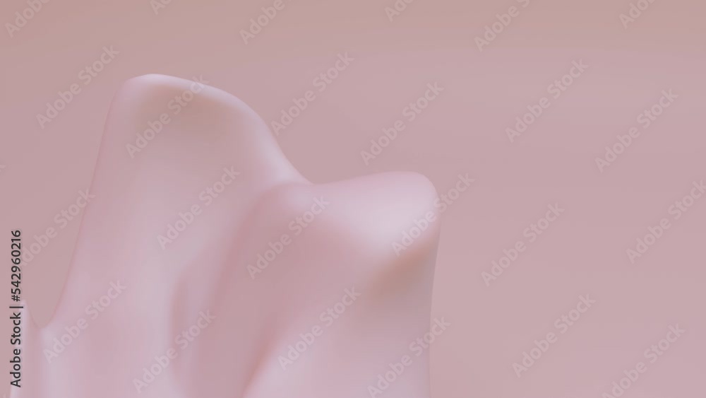 Poster the beige plane is deformed. looped animated background.. 3d render