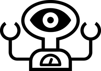 Robot linear illustration