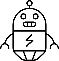 Robot linear illustration