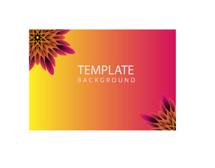 illustration of an template  background with flower