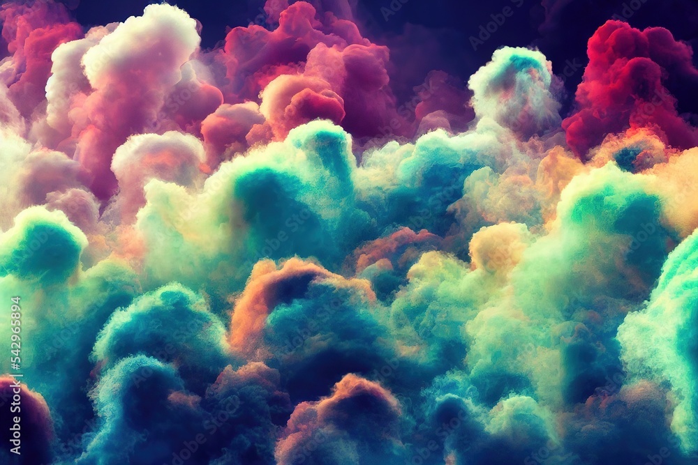 Poster smoke fog clouds color abstract background texture