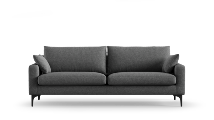 Modern sofa on isolated white background. Furniture for the modern interior, minimalist design.