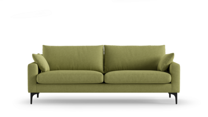 Modern sofa on isolated white background. Furniture for the modern interior, minimalist design.