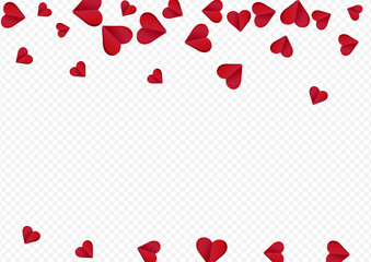 Pink Confetti Vector Transparent Backgound.