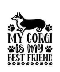 My corgi is my best friend svg