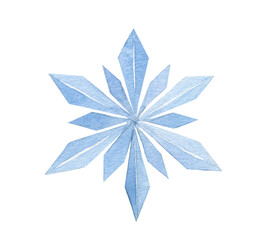 Watercolor snowflake