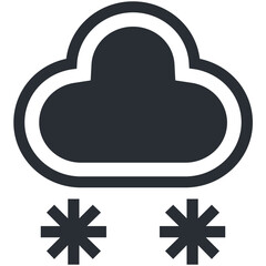 Snow Falling Vector Icon