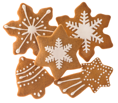 PNG Gingerbread cookies isolated transparent background PNG