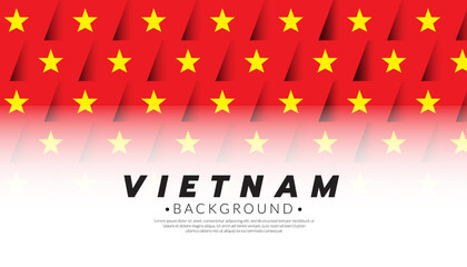 Vietnam flag pattern background template. AEC ASEAN economic community flags. Vector Illustration.
