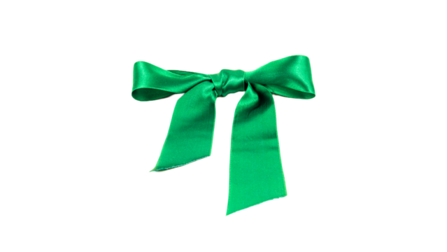 Green ribbon png. Green bow
