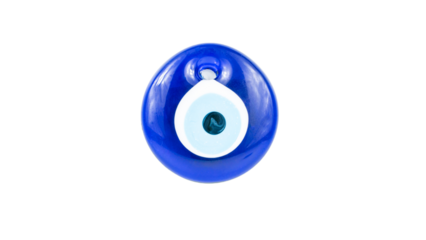 evil eye bead png. Traditional Turkish culture items. Blue bead for prevent bad luck