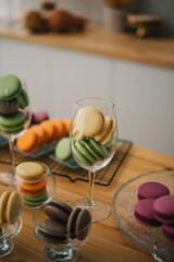 in this photo with macaroons