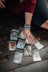 This photo is with tarot cards