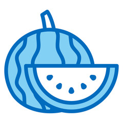 Nutrition, summer, watermelon icon