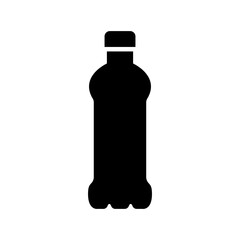 water bottle, bottle, icon, symbol, template, flat, black 