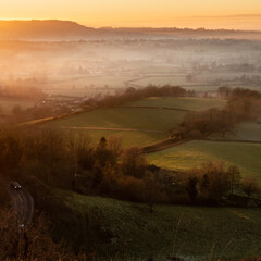 sunrise over the river