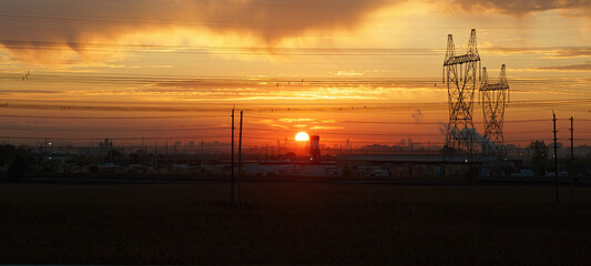 Industrial sunrise