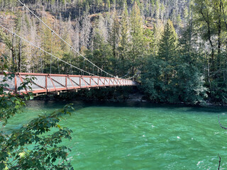 Footbridge over Skagit River
