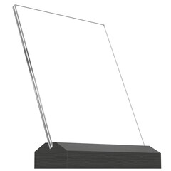 3d rendering illustration of a table tent template