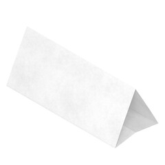 3d rendering illustration of a table tent template