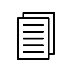 Paper icon vector design template