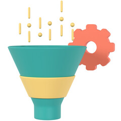 Funnel 3D icon