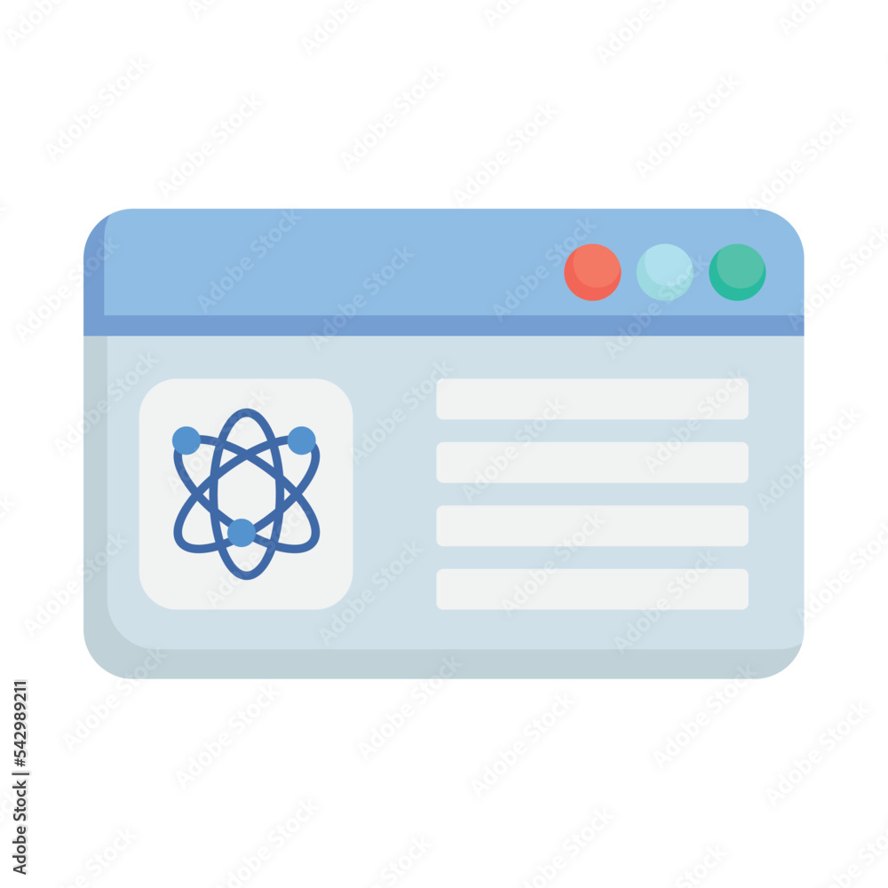 Poster web window design