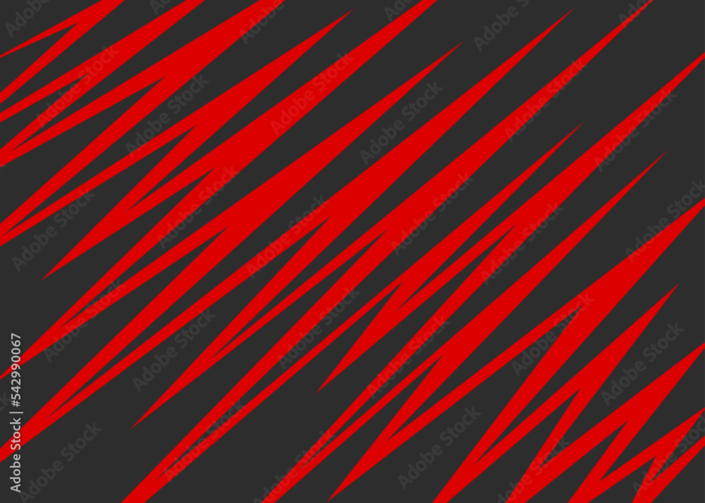 Poster simple background with diagonal sharp and zigzag line pattern