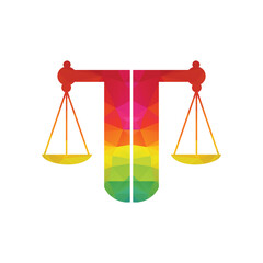 Law Balance And Attorney Monogram Logo Design. Balance logo design related to attorney, law firm or lawyers.	