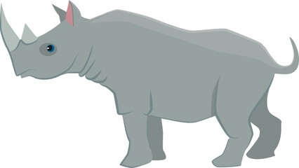 Rhinoceros icon. Wild african animal. Safari symbol