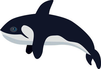 Obraz premium Orca icon. Underwater animal. Arctic ocean fauna