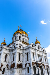 Exterior of the Cathedral of Christ the Saviour in Moscow, Russia, Europe