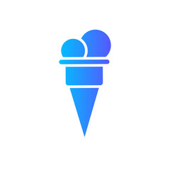 ice cream gradient icon