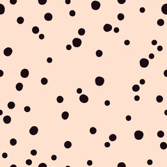 Seamless abstract pattern.  background. black  spotting dots. vector texture. trend print for textiles and wallpaper.
