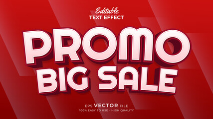Editable text style effect - special promotion big sale 3d text effects