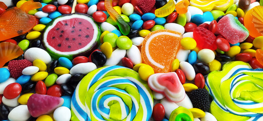 Fototapeta na wymiar colorful candy