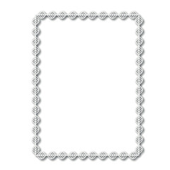 Frame, in the style of an ornament, Vector illustration eps 10, Art.	