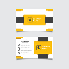 Modern presentation card vector business card template design