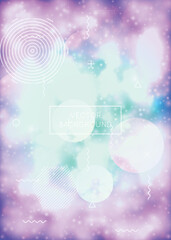 Neon Shape. Retro Business Template. Purple Shiny Pattern. Science Flyer. Hipster Texture. Round Layout. Simple Dots. Digital Background. Blue Neon Shape