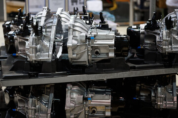 Engine housing for flywheel and clutch basket at assembling