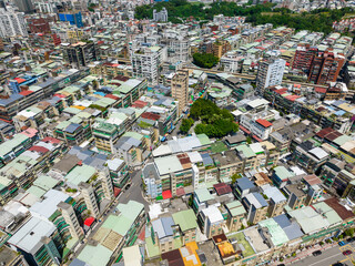 Top down view of Taipei city