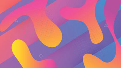 Abstract Shape. Violet Mobile Background. Geometric Poster. Art Landing Page. Plastic Paper. Cool Fluid Design. Multicolor Magazine. Modern Concept. Violet Abstract Shape