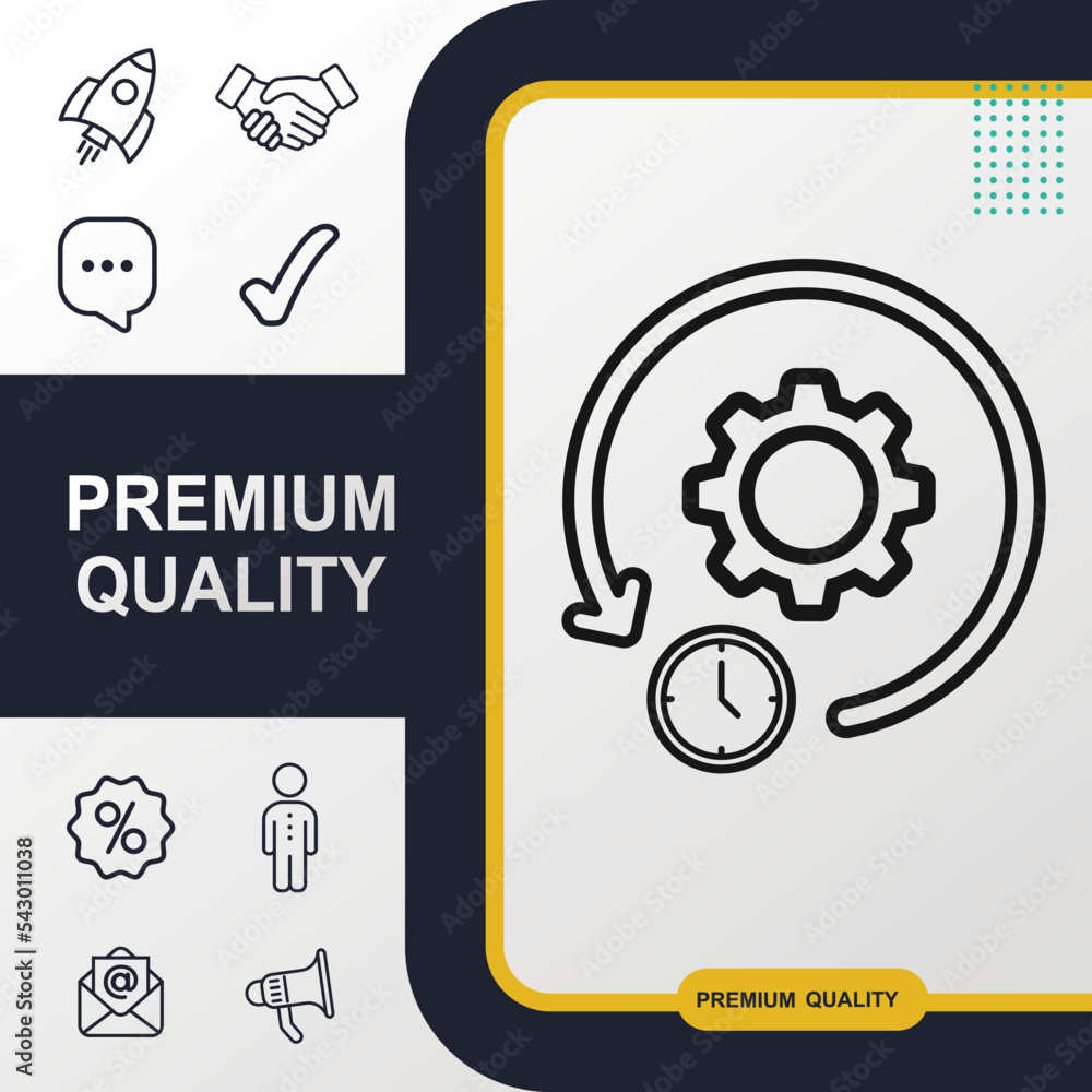 Poster agile icon graphic element. modern design.